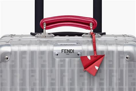 rimowa x fendi carry on suitcase red new in hand|The Luxe List: Fendi x Rimowa suitcase .